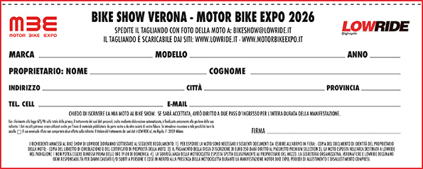 Iscrizione Bike Show banner